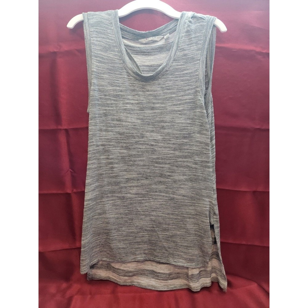 Athleta Women's XS Coronado Double Tank Top Shirt Racerback Loose Gray Small